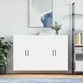 Armarios de pared 2 unidades blanco 69,5x34x90 cm de vidaXL, Aparadores - Ref: Foro24-3195643, Precio: 134,14 €, Descuento: %