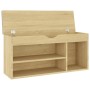 Banco zapatero con cojín madera ingeniería sonoma 104x30x49 cm en Zapateros y organizadores de calzado | Comprar online en Foru.