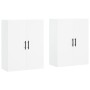 Armarios de pared 2 unidades blanco 69,5x34x90 cm de vidaXL, Aparadores - Ref: Foro24-3195643, Precio: 142,21 €, Descuento: %