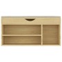Banco zapatero con cojín madera ingeniería sonoma 104x30x49 cm en Zapateros y organizadores de calzado | Comprar online en Foru.