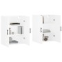 Armarios de pared 2 unidades blanco 69,5x34x90 cm de vidaXL, Aparadores - Ref: Foro24-3195643, Precio: 142,21 €, Descuento: %