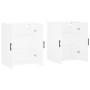 Armarios de pared 2 unidades blanco 69,5x34x90 cm de vidaXL, Aparadores - Ref: Foro24-3195643, Precio: 142,21 €, Descuento: %