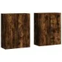 Armarios de pared 2 unidades roble ahumado 69,5x34x90 cm de vidaXL, Aparadores - Ref: Foro24-3195648, Precio: 128,31 €, Descu...
