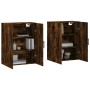 Armarios de pared 2 unidades roble ahumado 69,5x34x90 cm de vidaXL, Aparadores - Ref: Foro24-3195648, Precio: 131,48 €, Descu...