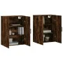 Armarios de pared 2 unidades roble ahumado 69,5x34x90 cm de vidaXL, Aparadores - Ref: Foro24-3195648, Precio: 128,31 €, Descu...