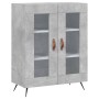 Aparador alto madera contrachapada gris hormigón 69,5x34x180 cm de vidaXL, Aparadores - Ref: Foro24-3195711, Precio: 156,61 €...