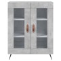 Aparador alto madera contrachapada gris hormigón 69,5x34x180 cm de vidaXL, Aparadores - Ref: Foro24-3195711, Precio: 156,61 €...
