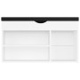 Banco zapatero con cojín madera ingeniería blanco 80x30x47 cm en Zapateros y organizadores de calzado | Comprar online en Foru.e