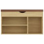 Banco zapatero con cojín madera ingeniería sonoma 80x30x47 cm en Zapateros y organizadores de calzado | Comprar online en Foru.e