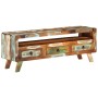 Mueble de TV madera maciza reciclada multicolor 110x30x40 cm de vidaXL, Muebles TV - Ref: Foro24-337063, Precio: 116,16 €, De...