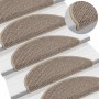 Alfombrilla autoadhesiva escalera sisal 15 uds beige 56x17x3 cm en Hogar | Comprar online en Foru.es