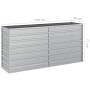 Arriate de acero galvanizado plateado 160x40x77 cm de vidaXL, Maceteros y jardineras - Ref: Foro24-316894, Precio: 56,47 €, D...
