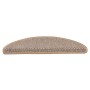 Alfombrilla autoadhesiva escalera sisal 15 uds beige 56x17x3 cm en Hogar | Comprar online en Foru.es