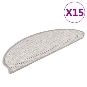 Alfombrillas autoadhesivas sisal 15 uds platina 65x21x4 cm en Hogar | Comprar online en Foru.es