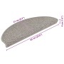 Alfombrillas autoadhesivas sisal 15 uds plateado 56x17x3 cm en Hogar | Comprar online en Foru.es