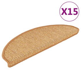 Alfombrillas autoadhesivas sisal 15 uds color sisal 56x17x3 cm en Hogar | Comprar online en Foru.es