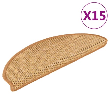 Alfombrillas autoadhesivas sisal 15 uds color sisal 56x17x3 cm en Hogar | Comprar online en Foru.es