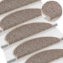 Alfombrilla autoadhesiva escalera sisal 15 uds beige 65x21x4 cm en Hogar | Comprar online en Foru.es