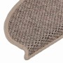 Alfombrilla autoadhesiva escalera sisal 15 uds beige 65x21x4 cm en Hogar | Comprar online en Foru.es