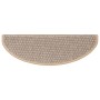 Alfombrilla autoadhesiva escalera sisal 15 uds beige 65x21x4 cm en Hogar | Comprar online en Foru.es
