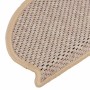 Alfombrilla autoadhesiva escalera sisal 15 uds beige 65x21x4 cm en Hogar | Comprar online en Foru.es