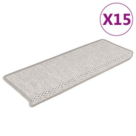 Alfombrillas autoadhesivas sisal 15 uds platina 65x21x4 cm en Hogar | Comprar online en Foru.es