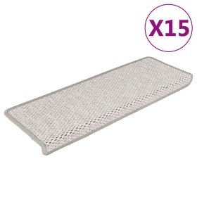 Alfombrillas autoadhesivas sisal 15 uds platina 65x21x4 cm en Hogar | Comprar online en Foru.es