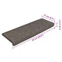 Alfombrilla autoadhesiva escalera 15 uds gris y beige 65x21x4cm en Hogar | Comprar online en Foru.es