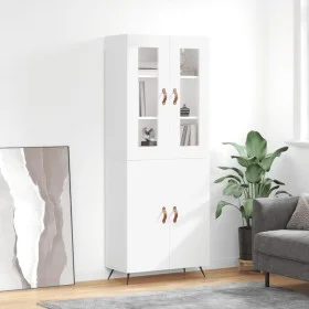 Aparador alto madera contrachapada blanco 69,5x34x180 cm de vidaXL, Aparadores - Ref: Foro24-3198185, Precio: 151,65 €, Descu...