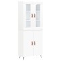 Aparador alto madera contrachapada blanco 69,5x34x180 cm de vidaXL, Aparadores - Ref: Foro24-3198185, Precio: 153,51 €, Descu...