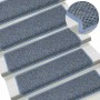 Alfombrilla autoadhesiva escalera sisal 15 uds azul 65x21x4 cm en Hogar | Comprar online en Foru.es