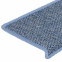 Alfombrilla autoadhesiva escalera sisal 15 uds azul 65x21x4 cm en Hogar | Comprar online en Foru.es