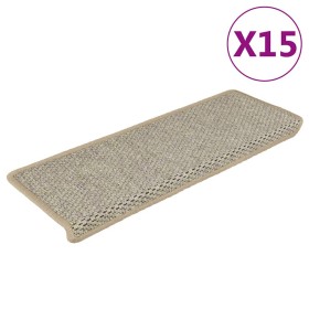 Alfombrillas autoadhesivas sisal 15 uds verde 56x17x3 cm en Hogar | Comprar online en Foru.es