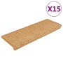 Alfombrilla autoadhesiva escalera sisal 15uds naranja 65x21x4cm en Hogar | Comprar online en Foru.es