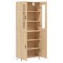 Aparador alto madera contrachapada color roble 69,5x34x180 cm de vidaXL, Aparadores - Ref: Foro24-3198188, Precio: 155,15 €, ...