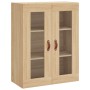 Aparador alto madera contrachapada color roble 69,5x34x180 cm de vidaXL, Aparadores - Ref: Foro24-3198188, Precio: 155,15 €, ...