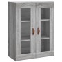 Aparador alto madera contrachapada gris sonoma 69,5x34x180 cm de vidaXL, Aparadores - Ref: Foro24-3198191, Precio: 157,86 €, ...