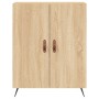 Aparador alto madera contrachapada color roble 69,5x34x180 cm de vidaXL, Aparadores - Ref: Foro24-3198188, Precio: 155,15 €, ...