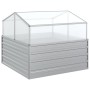 Arriate con invernadero plateado 100x100x85 cm de vidaXL, Maceteros y jardineras - Ref: Foro24-316882, Precio: 101,85 €, Desc...