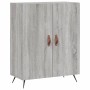 Aparador alto madera contrachapada gris sonoma 69,5x34x180 cm de vidaXL, Aparadores - Ref: Foro24-3198191, Precio: 157,86 €, ...