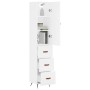 Aparador alto madera contrachapada blanco 34,5x34x180 cm de vidaXL, Aparadores - Ref: Foro24-3198825, Precio: 111,34 €, Descu...