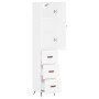 Aparador alto madera contrachapada blanco 34,5x34x180 cm de vidaXL, Aparadores - Ref: Foro24-3198825, Precio: 111,34 €, Descu...