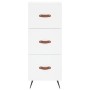 Aparador alto madera contrachapada blanco 34,5x34x180 cm de vidaXL, Aparadores - Ref: Foro24-3198825, Precio: 111,34 €, Descu...