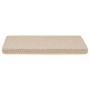 Alfombrilla autoadhesiva escalera sisal 15 uds Berber 65x21x4 cm en Hogar | Comprar online en Foru.es