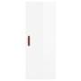 Aparador alto madera contrachapada blanco brillo 34,5x34x180 cm de vidaXL, Aparadores - Ref: Foro24-3198827, Precio: 118,00 €...