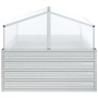 Arriate con invernadero plateado 100x100x85 cm de vidaXL, Maceteros y jardineras - Ref: Foro24-316882, Precio: 101,85 €, Desc...