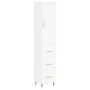 Aparador alto madera contrachapada blanco 34,5x34x180 cm de vidaXL, Aparadores - Ref: Foro24-3198833, Precio: 111,97 €, Descu...