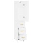 Aparador alto madera contrachapada blanco 34,5x34x180 cm de vidaXL, Aparadores - Ref: Foro24-3198833, Precio: 111,97 €, Descu...