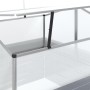 Arriate con invernadero plateado 100x100x85 cm de vidaXL, Maceteros y jardineras - Ref: Foro24-316882, Precio: 101,85 €, Desc...