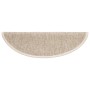 Felpudos para escaleras 15 uds 56x17x3 cm Beige Claro Semicircular en Hogar | Comprar online en Foru.es